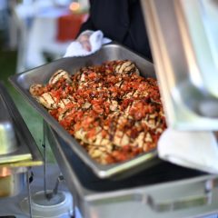 Elegant wedding buffet by Seedling and Sage Catering