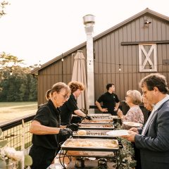 Elegant wedding buffet by Seedling and Sage Catering