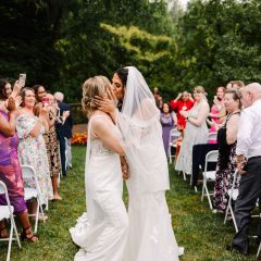 Seedling and Sage bride and bride at Morris Arboretum