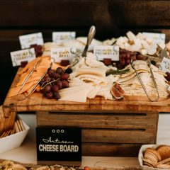 Cheese and charcuterie display at a wedding in Philadelphia, PA