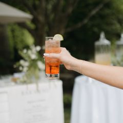 Wedding bar and cocktails by Seedling and Sage Catering in Philadelphia, PA suburbs