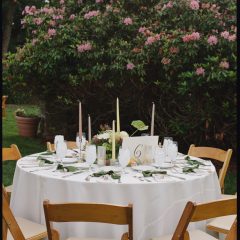 Wedding reception table at The Highlands Mansion in Pennsylvania