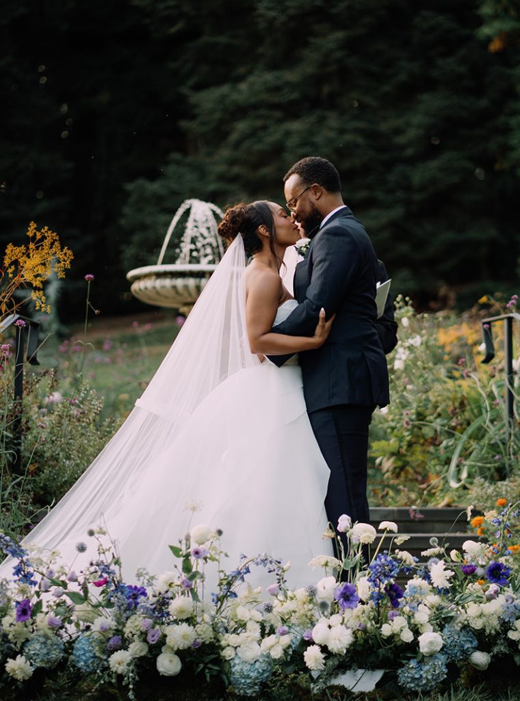 Seedling and Sage bride and groom at Morris Arboretum