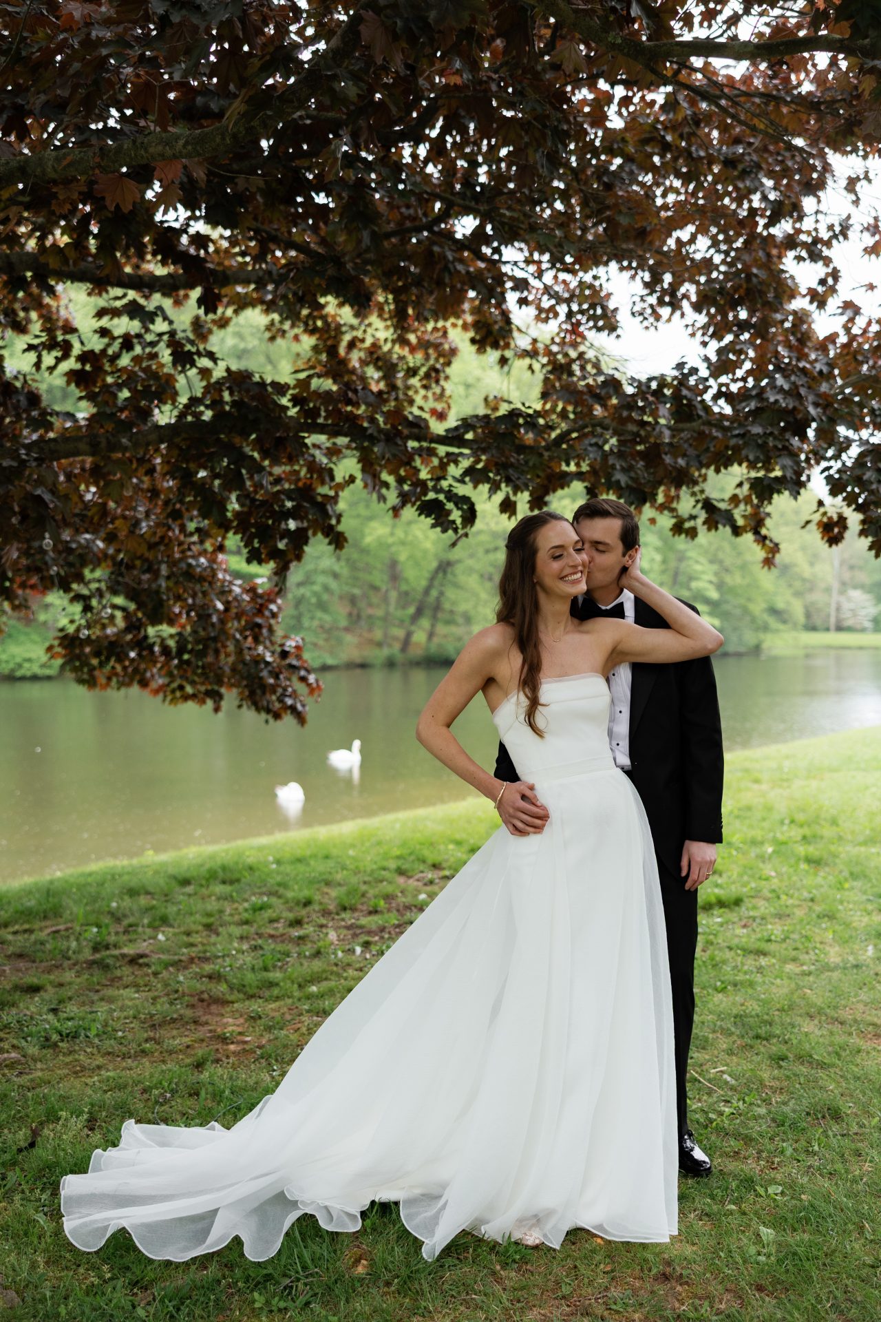 Seedling and Sage bride and groom at Fox Briar Farm