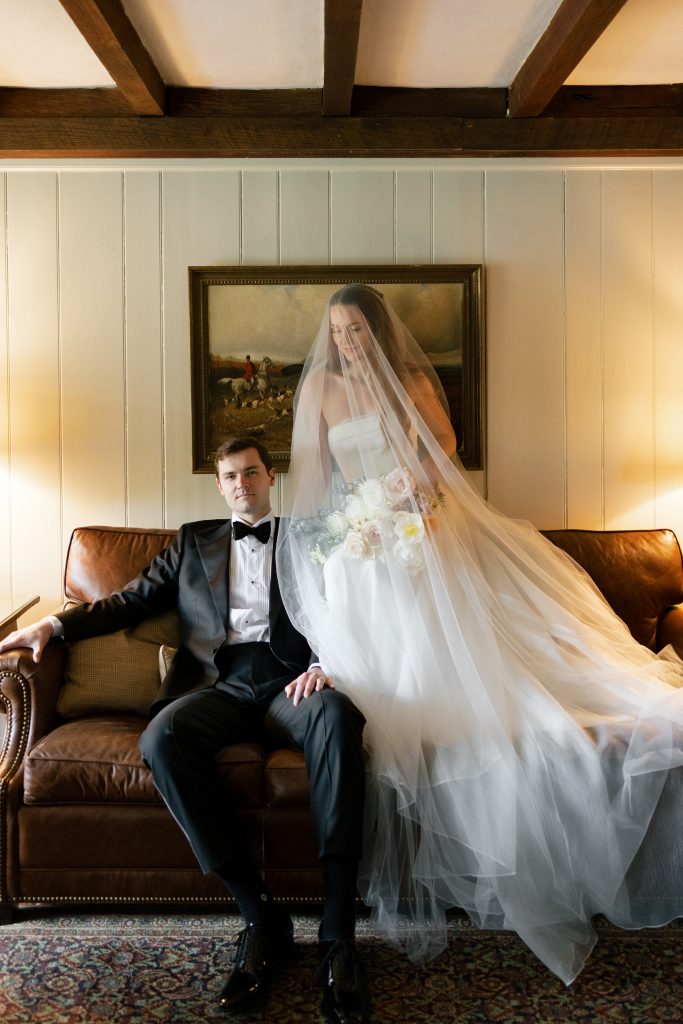 Seedling and Sage bride and groom at Fox Briar Farm